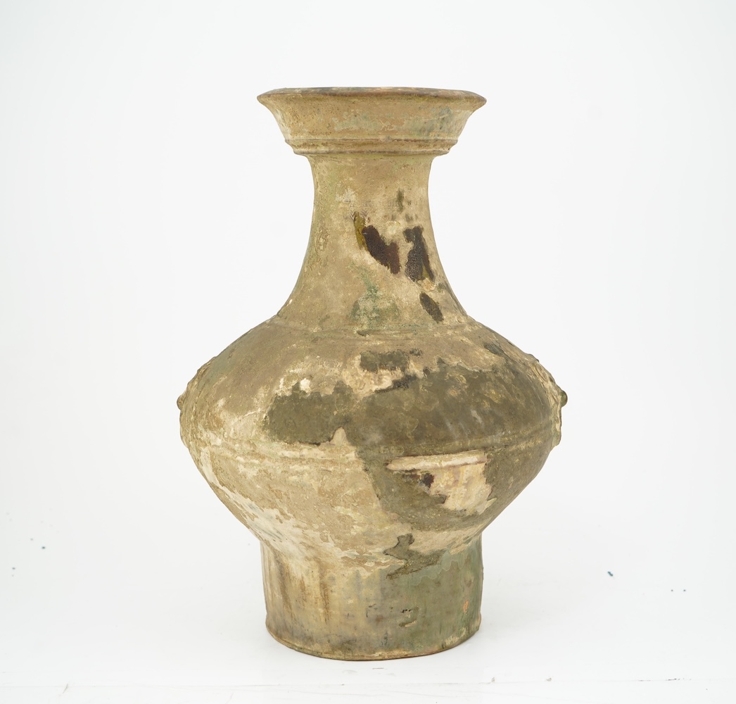 A large Chinese green glazed jar, Han dynasty
